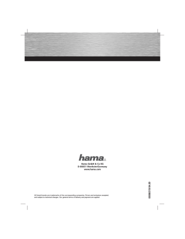 Hama DIN A4 A40 Specification Hama DIN A4 A40 Specification