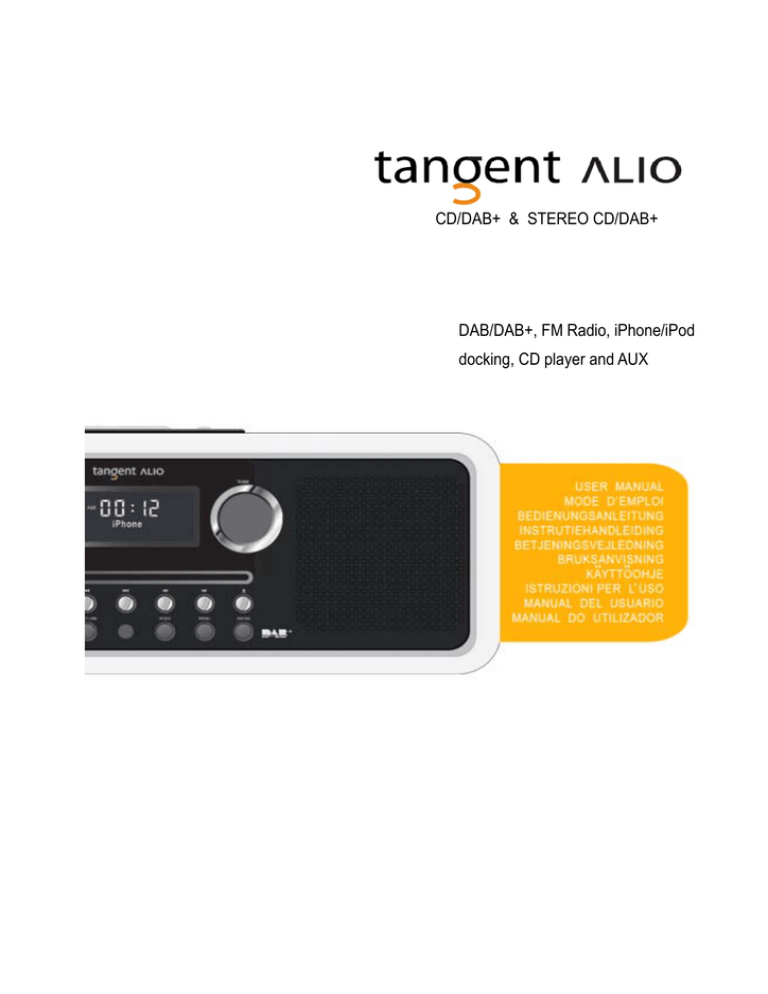 Tangent Alio Stereo User manual Tangent Alio Stereo User manual