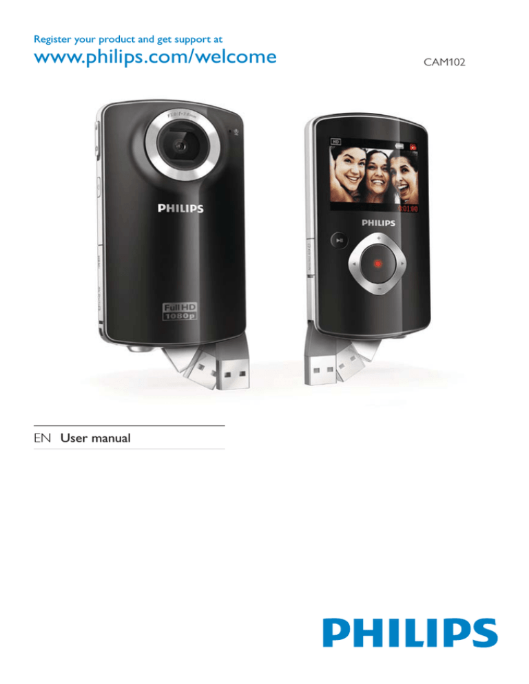 Philips CAM102BL User manual Philips CAM102BL User manual