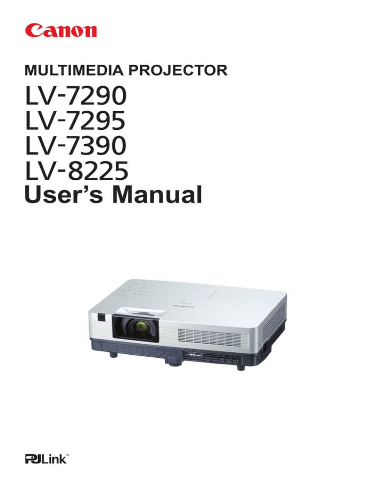 Canon LV 7390, 8225, LV-8225, LV-7390, 5318B002, LV-7295, LV-7290 Owner's manual Canon LV 7390, 8225, LV-8225, LV-7390, 5318B002, LV-7295, LV-7290 Owner's manual