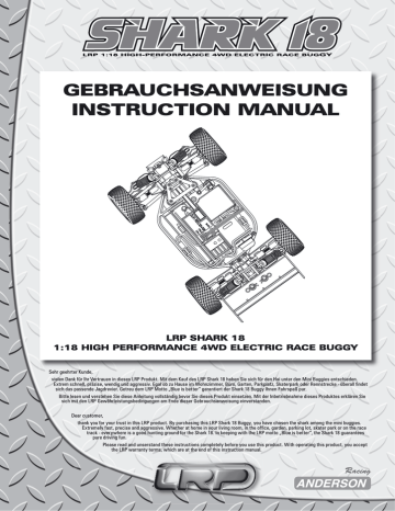 LRP Shark-18 Buggy RTR Instruction manual | Manualzz