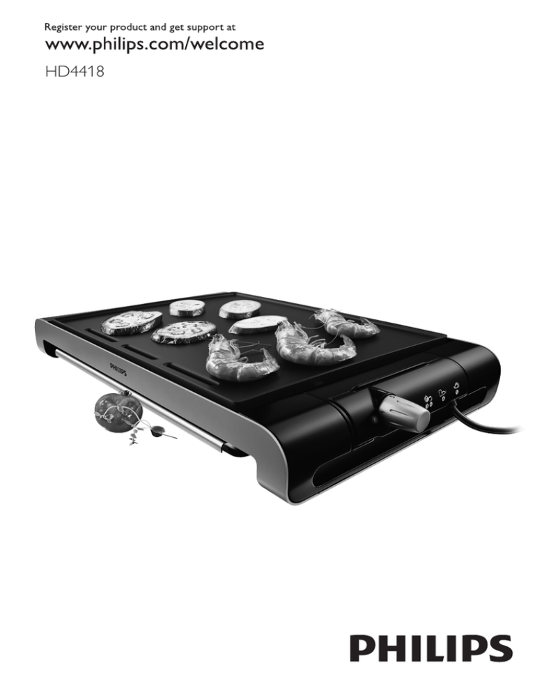 Philips HD4418, HD4418/20 User manual Philips HD4418, HD4418/20 User manual