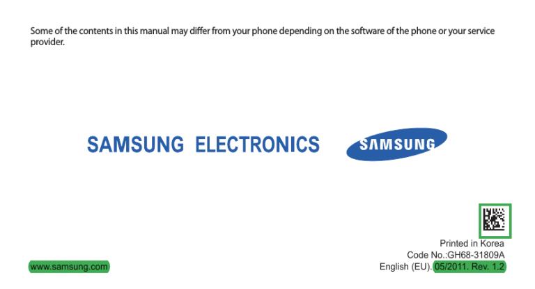 Samsung S3350, 335, GT-S3350 User manual Samsung S3350, 335, GT-S3350 User manual