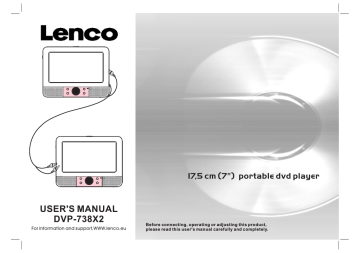 Lenco DVP-738 x 2 User's manual | Manualzz