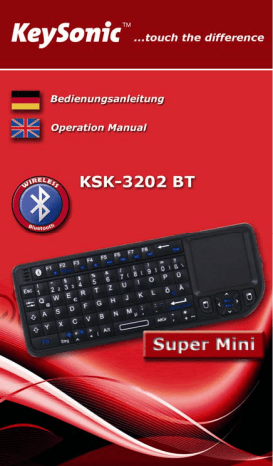 KeySonic KSK-3202 BT User manual | Manualzz