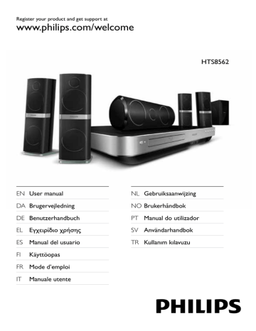 Philips 5.1 Home theatre HTS8562 User manual | Manualzz Philips 5.1 Home theatre HTS8562 User manual | Manualzz
