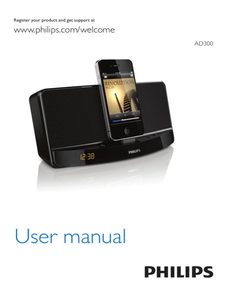 Philips AD300 User manual Philips AD300 User manual