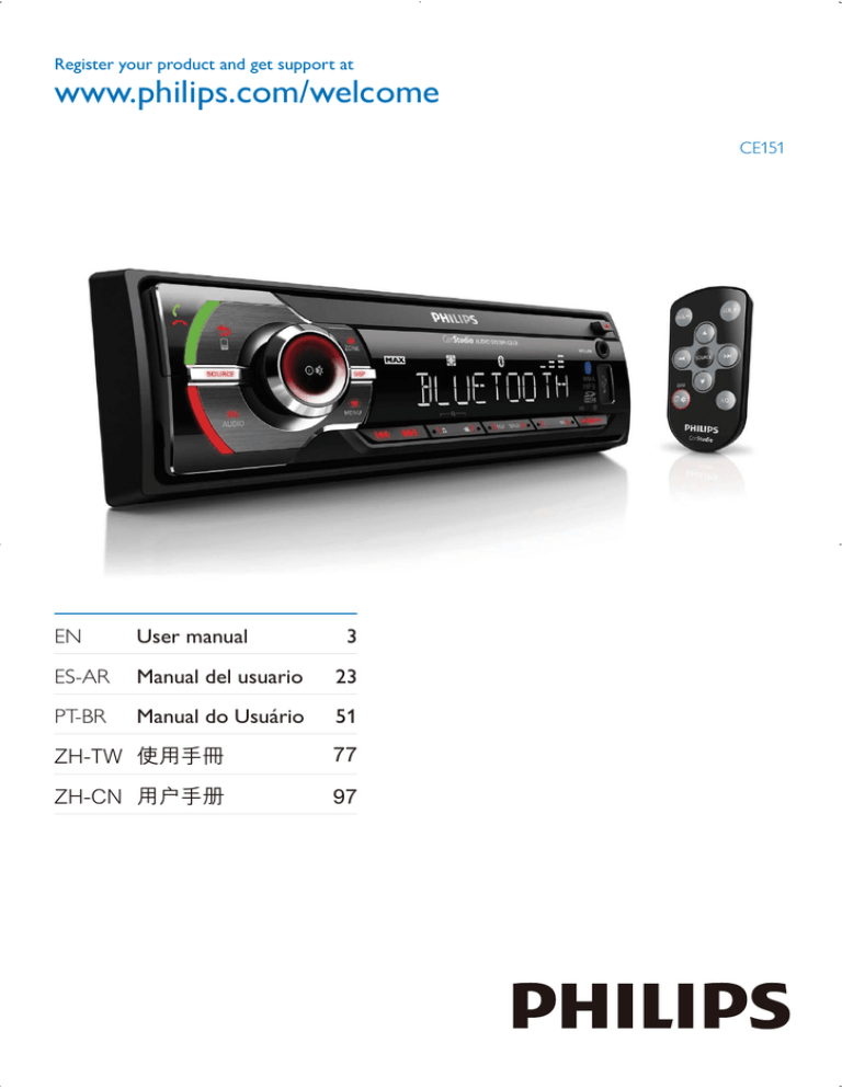 Philips CE151/00, CE151 User manual Philips CE151/00, CE151 User manual