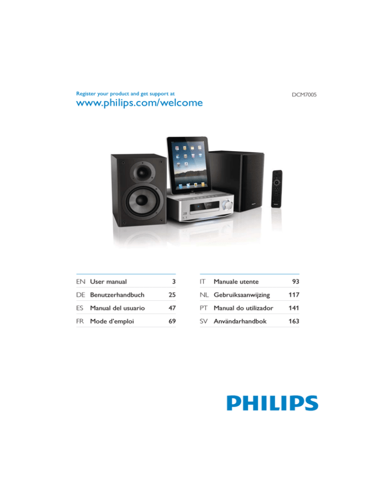 Philips DCM7005 User manual Philips DCM7005 User manual