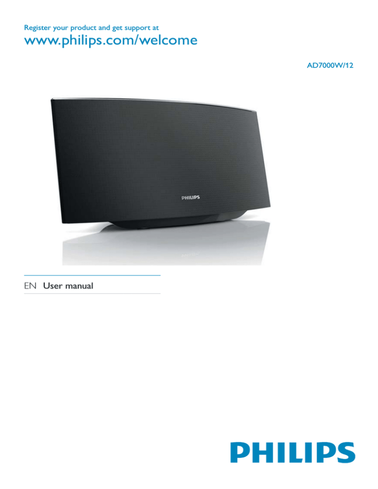 Philips AD7000W User manual Philips AD7000W User manual