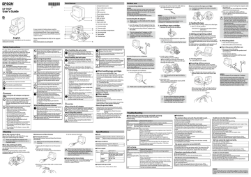 Epson LabelWorks LW-900P User's Guide | Manualzz