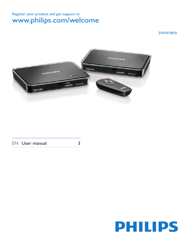 Philips SWW1810/27, SWW1810 User manual Philips SWW1810/27, SWW1810 User manual