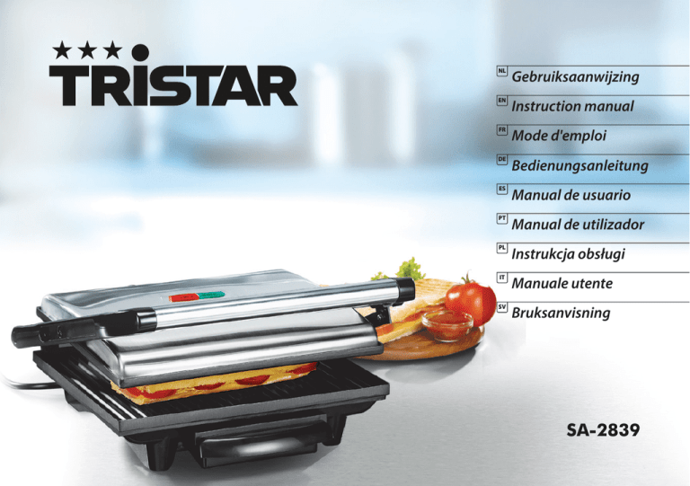 Tristar SA-2839 User manual Tristar SA-2839 User manual