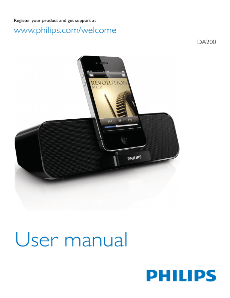 Philips AD200 User manual Philips AD200 User manual