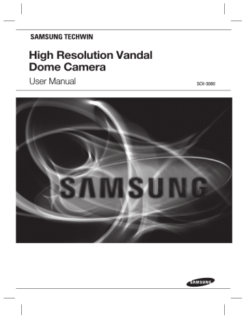 Samsung SCV-3080 User manual Samsung SCV-3080 User manual