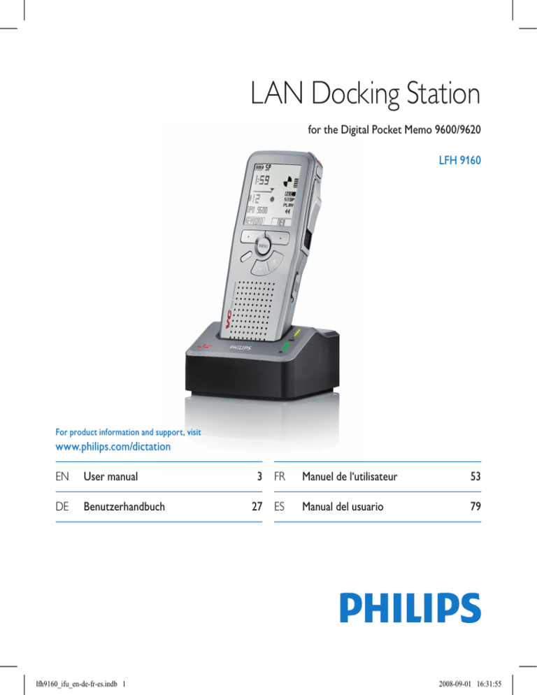 Philips LAN Docking Station User manual Philips LAN Docking Station User manual