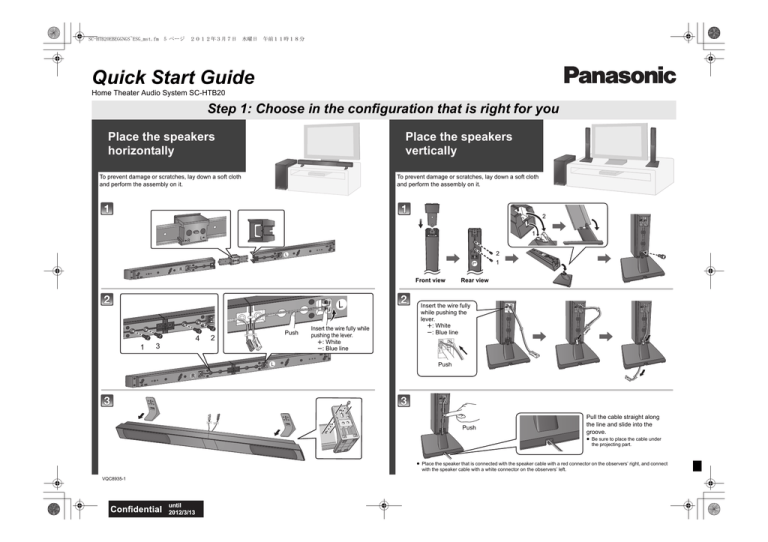 Panasonic SCHTB20GS, SCHTB20GN, SC-HTB20, SCHTB20EG Operating instructions Panasonic SCHTB20GS, SCHTB20GN, SC-HTB20, SCHTB20EG Operating instructions