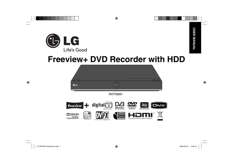 LG RHT599H User manual LG RHT599H User manual