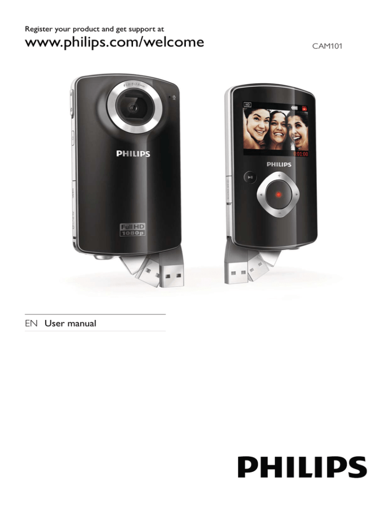 Philips CAM101BL User manual Philips CAM101BL User manual