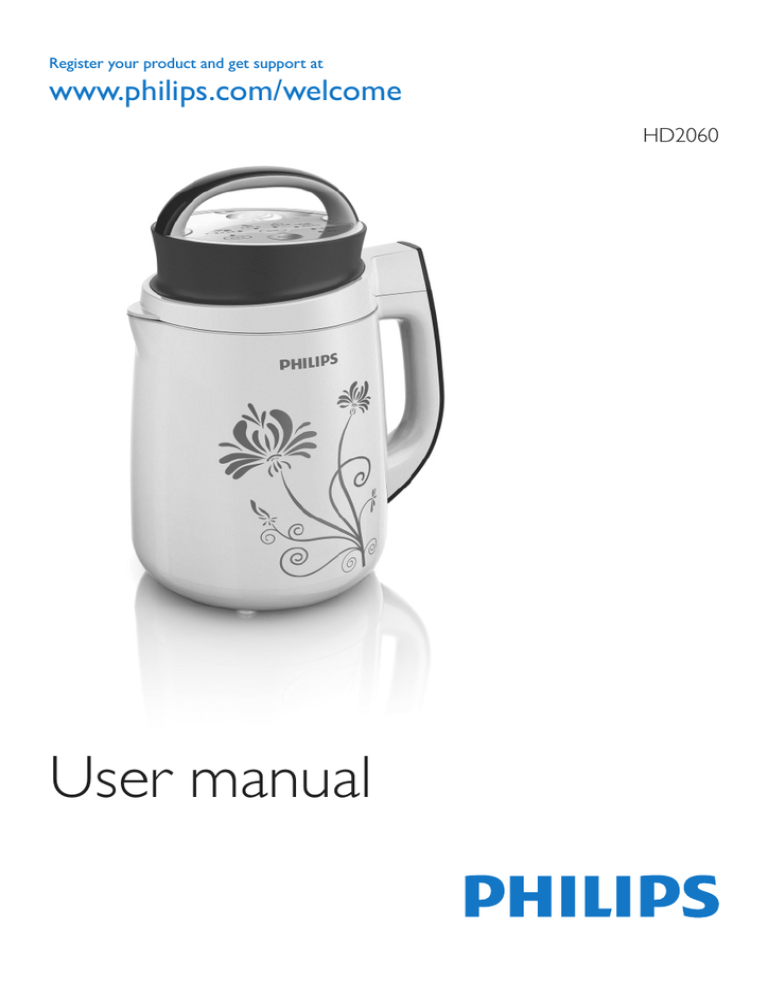 Philips HD2060/02 User manual Philips HD2060/02 User manual