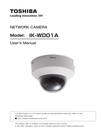 Toshiba IK-WD01A/3.3-12 surveillance camera User's manual | Manualzz