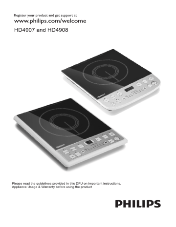 Philips HD4907/00, HD4908/00, HD4908, HD4907 User manual Philips HD4907/00, HD4908/00, HD4908, HD4907 User manual