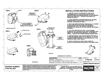 Panasonic C-PM-106 Installation Instructions Panasonic C-PM-106 Installation Instructions