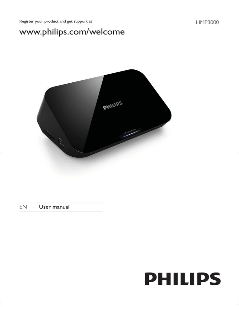 Philips HMP3000/05, HMP3000 User manual Philips HMP3000/05, HMP3000 User manual