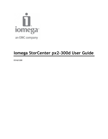 Iomega StorCenter px2-300d 2TB User guide | Manualzz
