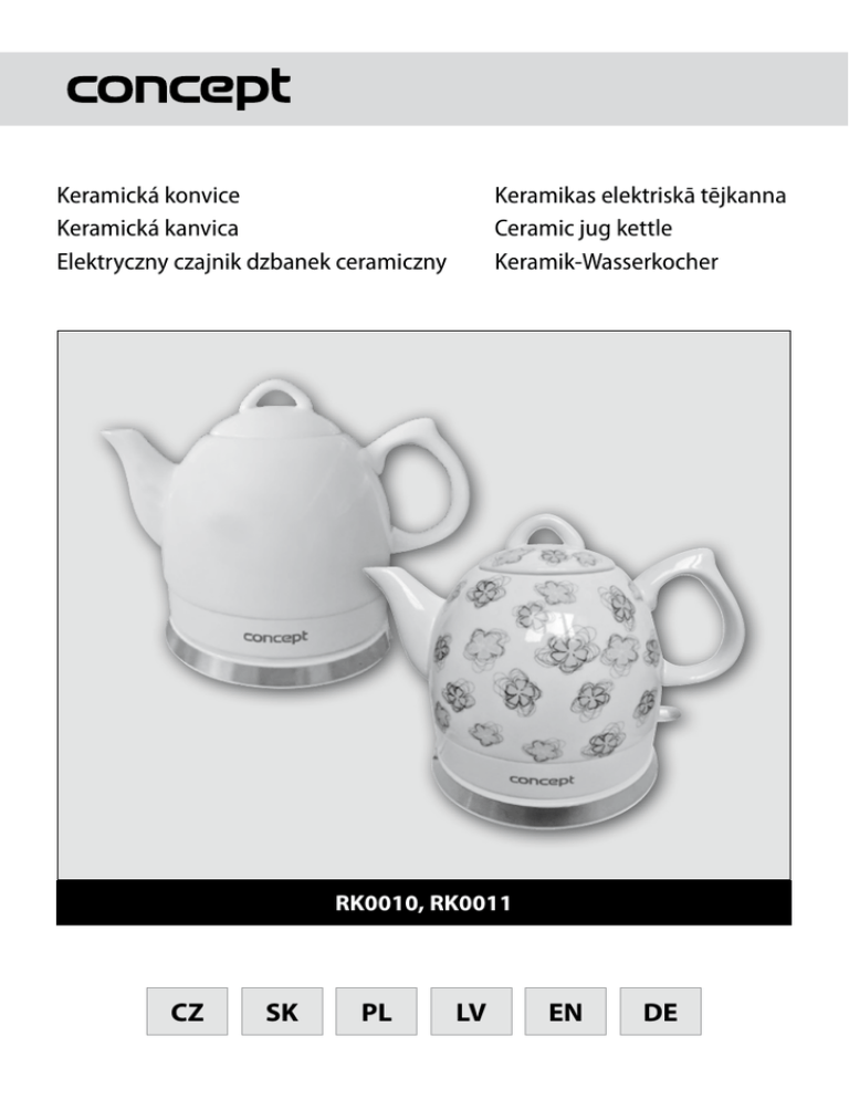 Concept RK0010 User manual Concept RK0010 User manual
