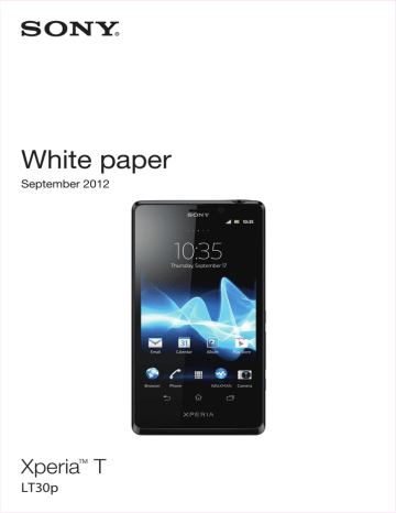 Sony T Setup Guide Sony T Setup Guide