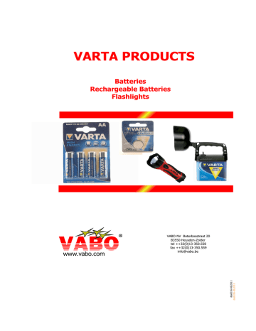 Varta -V303 Datasheet | Manualzz