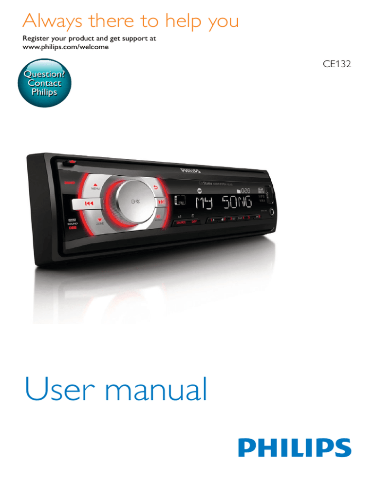 Philips CE132 User manual Philips CE132 User manual