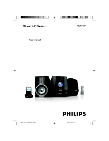 Philips MCM398D/05 User manual Philips MCM398D/05 User manual