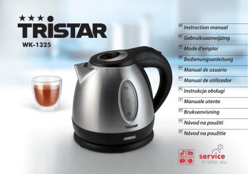 Tristar WK-1325 electrical kettle Instruction manual | Manualzz