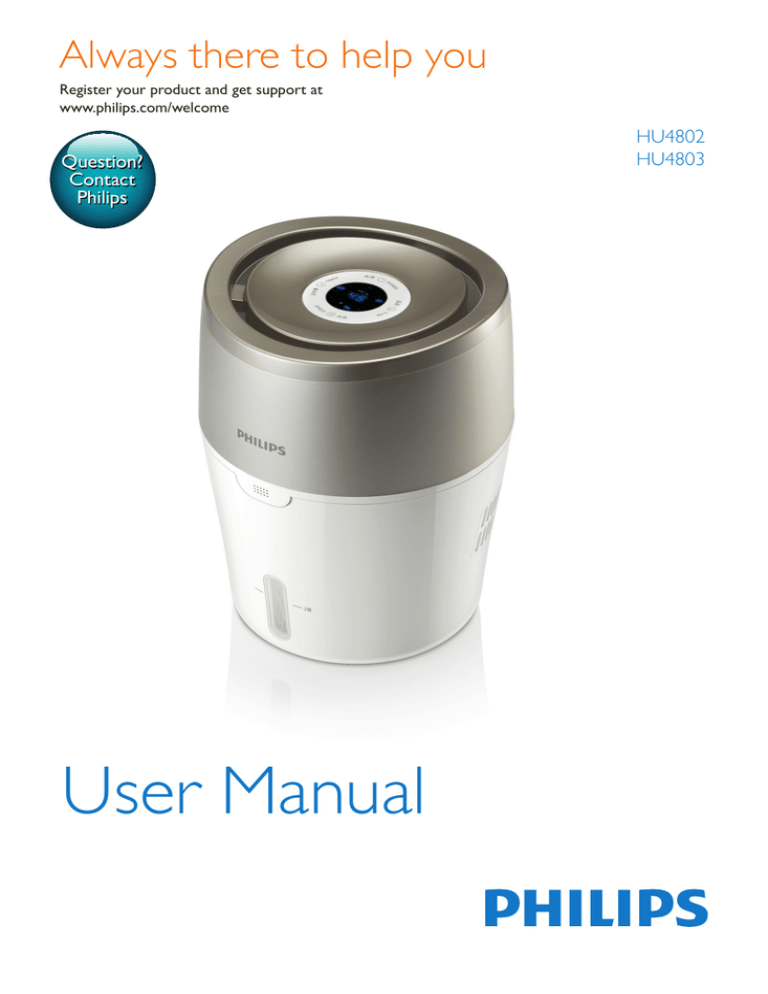 Philips HU4803/00 User manual Philips HU4803/00 User manual