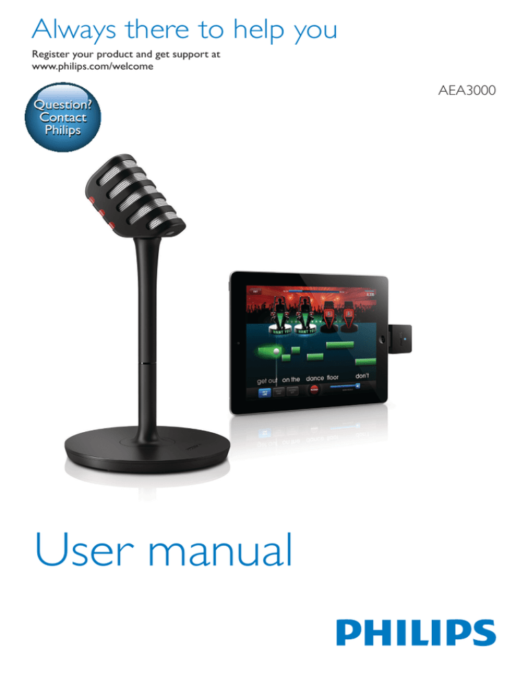 Philips AEA3000, AEA3000/00 User manual Philips AEA3000, AEA3000/00 User manual