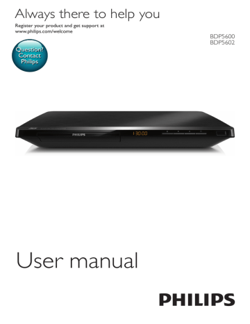 Philips 5000 series BDP5600 User manual | Manualzz Philips 5000 series BDP5600 User manual | Manualzz