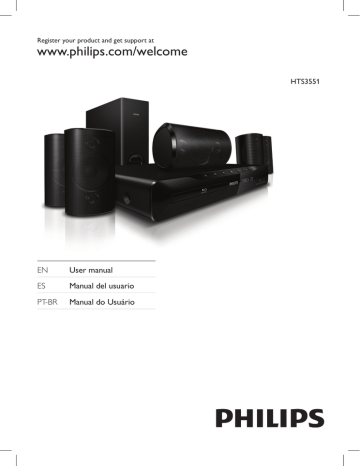 Philips 5.1 Home theater HTS3551 User manual | Manualzz