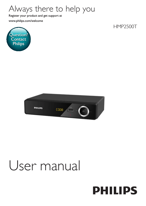 Philips HMP2500T/12 User manual Philips HMP2500T/12 User manual