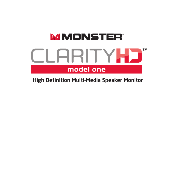 Monster Cable Clarity HD Model One High Specification Monster Cable Clarity HD Model One High Specification