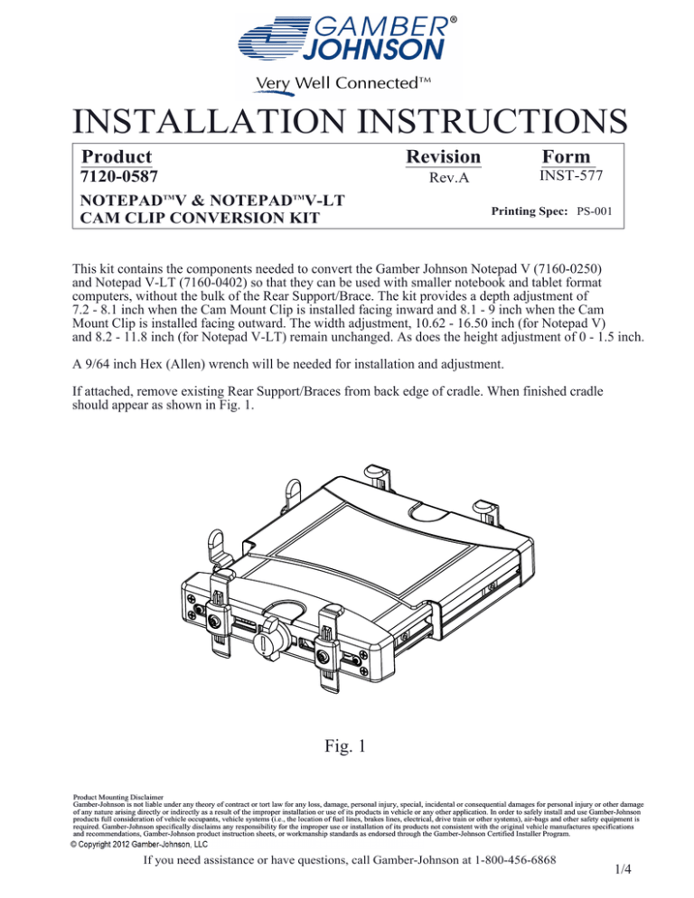 Panasonic Bag-CAM Clips Specification Panasonic Bag-CAM Clips Specification