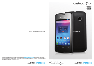 Alcatel One Touch 4030D 2GB Black User manual | Manualzz