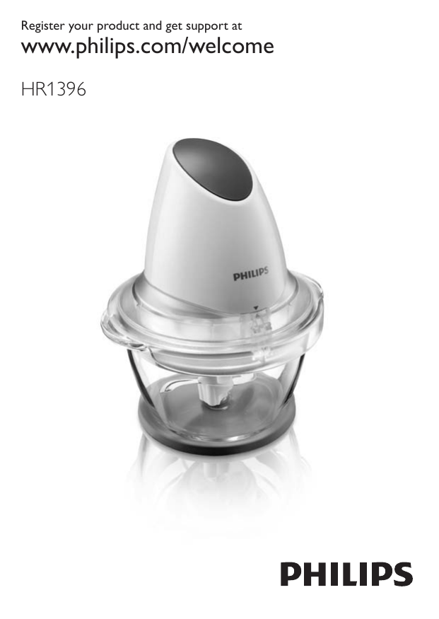 Philips HR1396/55, HR1396/80, HR1396/00 User manual Philips HR1396/55, HR1396/80, HR1396/00 User manual
