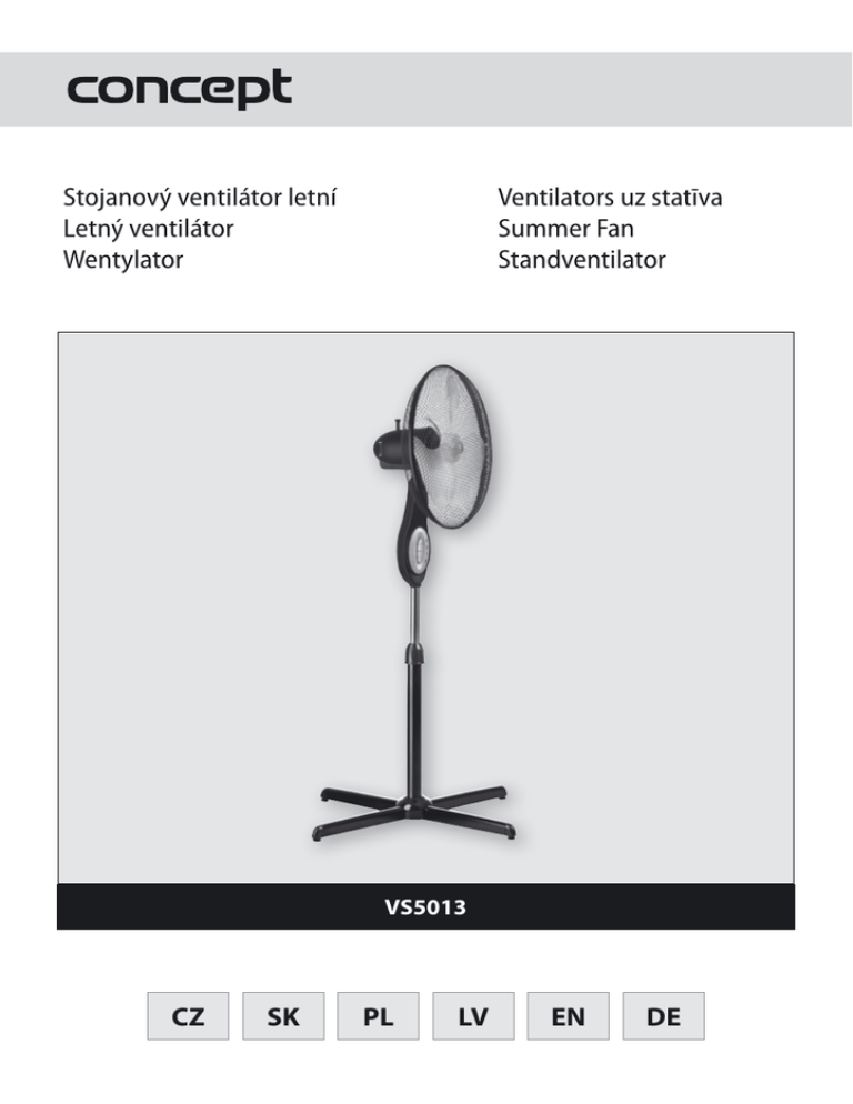 Concept VS-5013 User manual Concept VS-5013 User manual