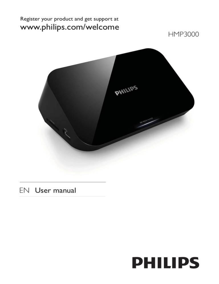 Philips HMP3000 User manual Philips HMP3000 User manual