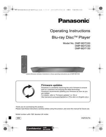 Panasonic DMPBDT230EB, DMPBDT330EB, DMPBDT130EB Operating instructions Panasonic DMPBDT230EB, DMPBDT330EB, DMPBDT130EB Operating instructions