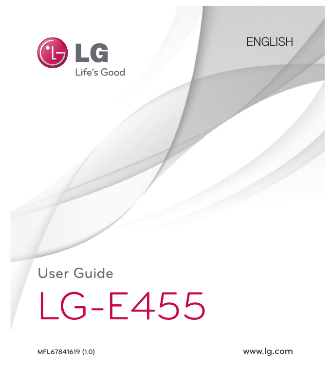 LG 4GB, E455 User guide LG 4GB, E455 User guide