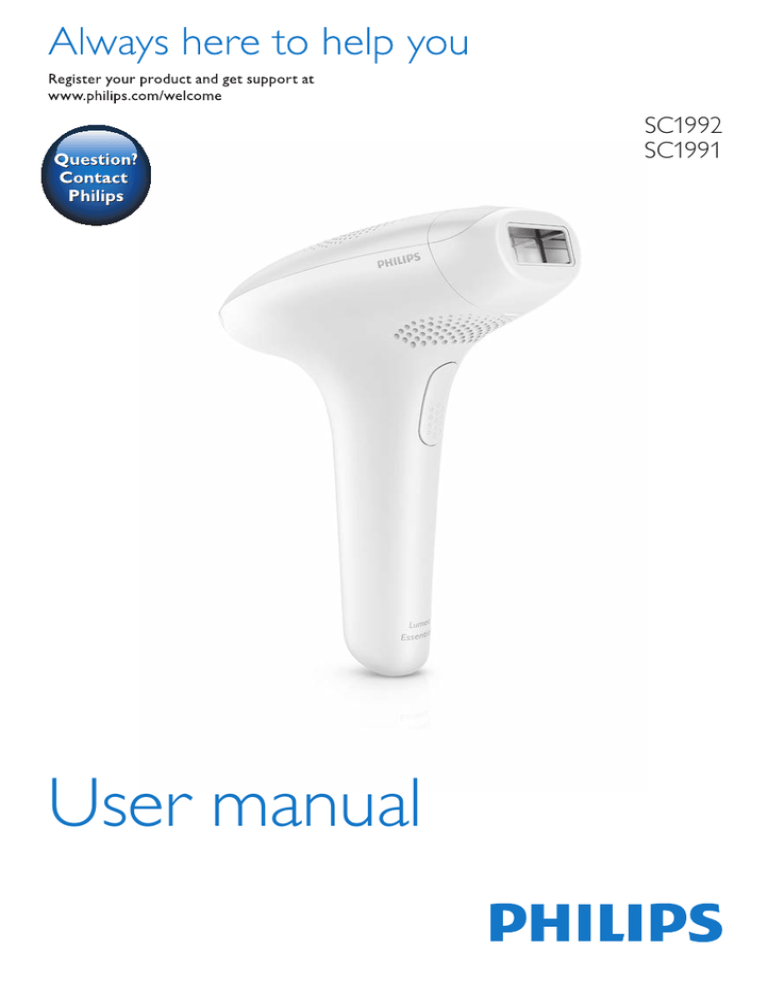 Philips SC1991/00 User manual Philips SC1991/00 User manual
