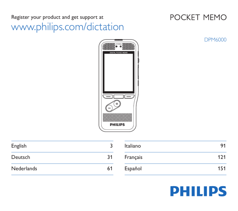 Philips DPM 6700 User manual Philips DPM 6700 User manual